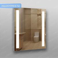 Зеркало 384 с LED подсветкой 9,6 Вт/м 70 х 60 см с кнопочным выключателем